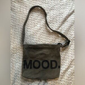 Olive Green Mood Canvas Messenger Bag